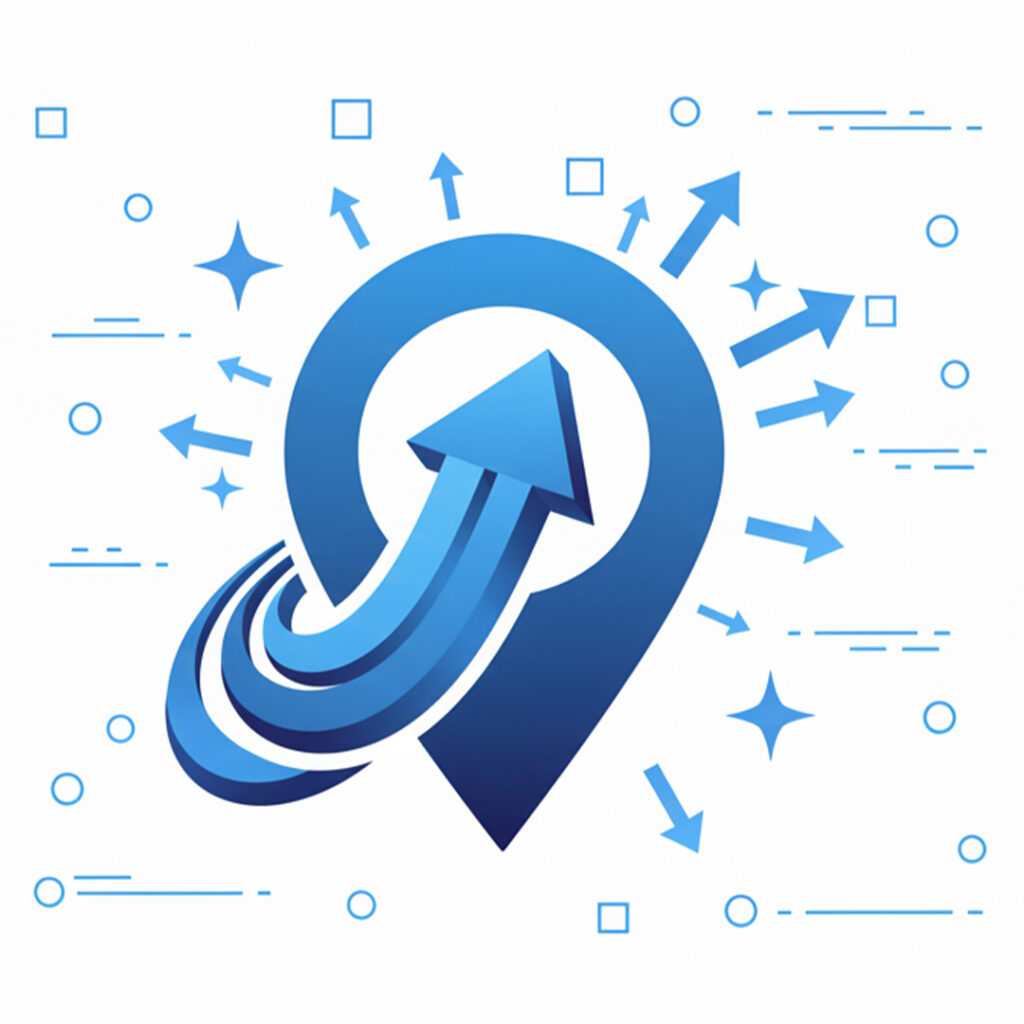 Ikona pakietu Lokalny Wzrost WebSpark. Dynamiczne pozycjonowanie Wizytówki Google dla firm z Poznania, wzrost pozycji w Google Maps.